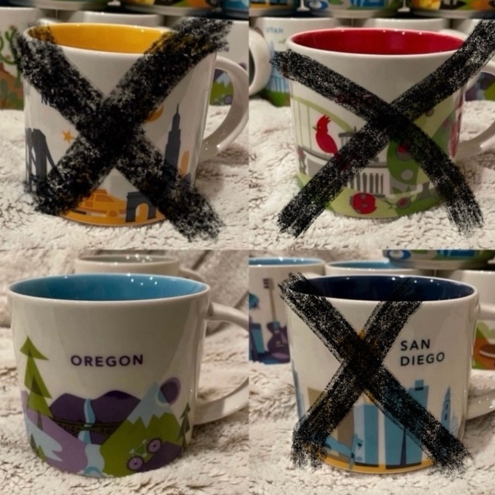 Starbucks “You are Here” 14 oz Mugs - Picture 5 of 6